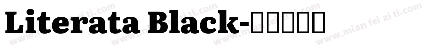 Literata Black字体转换